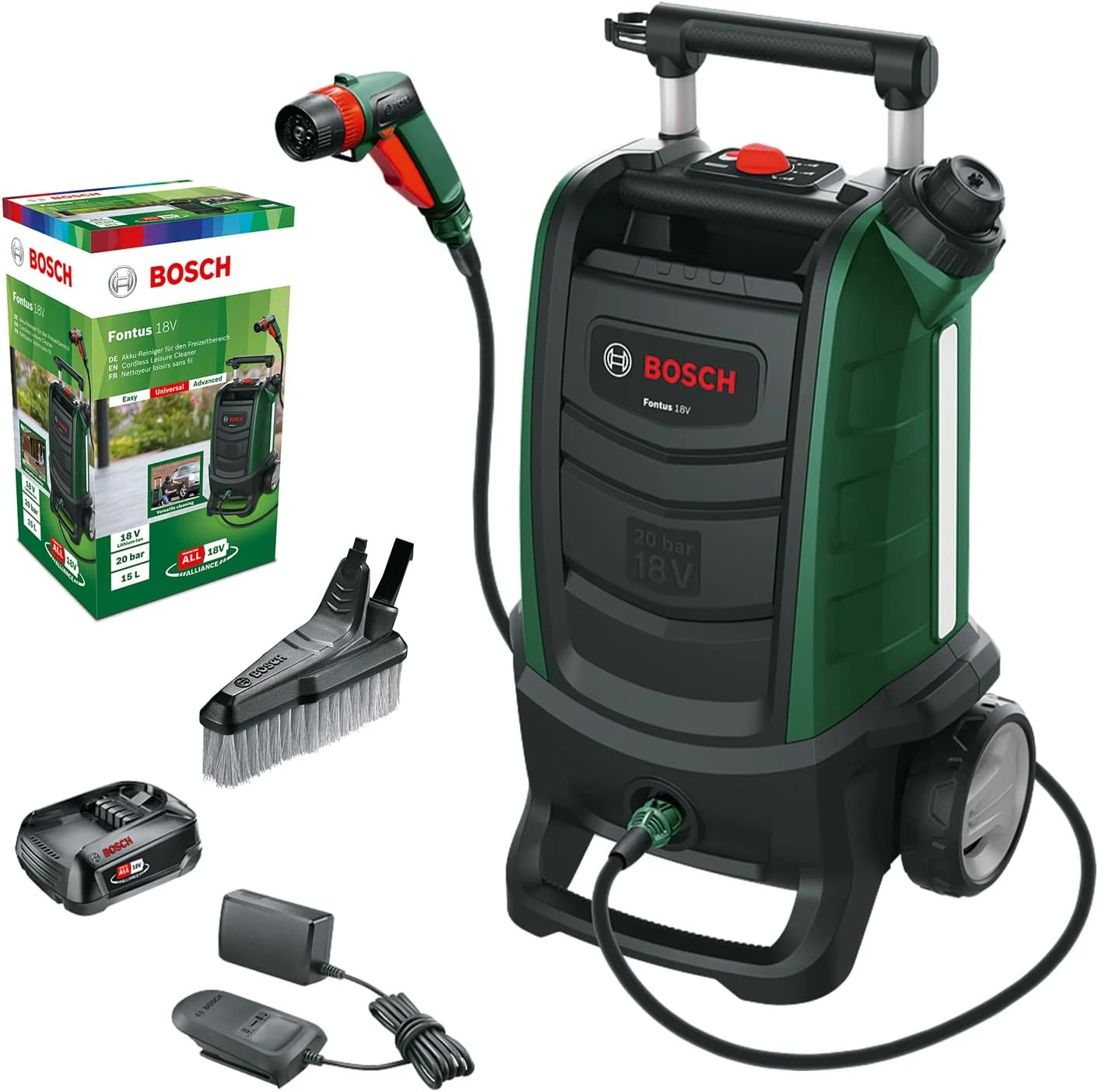 Bosch Fontus 18V · Kabelloser Außenreiniger mit Akku: Hauptansicht