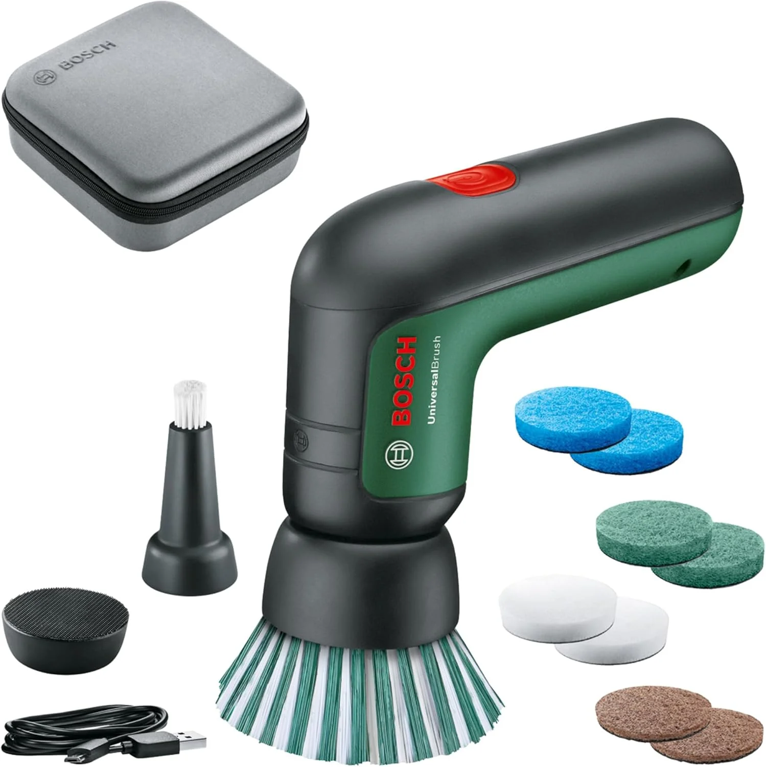 Bosch UniversalBrush · Elektrische Reinigungsbürste mit 10 Aufsätzen: Hauptansicht