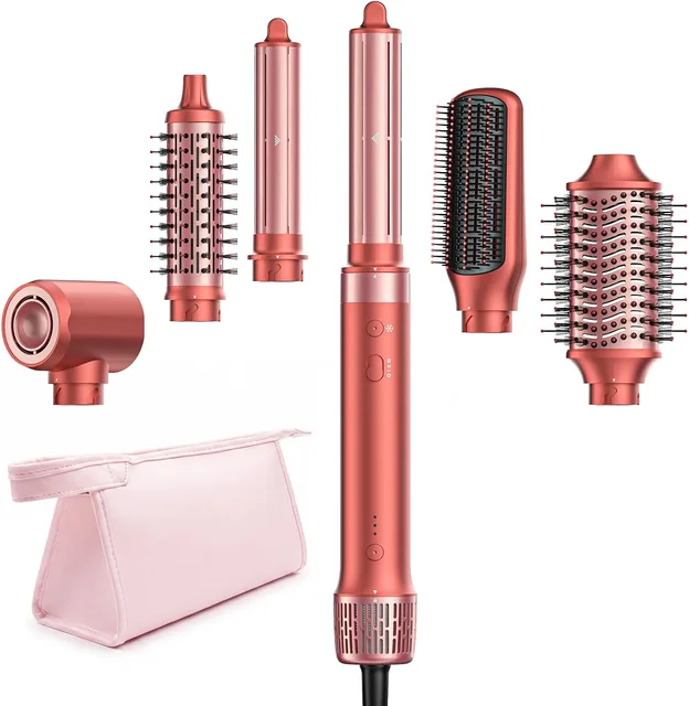 Hauptansicht von HITTIONA Air Styler · Warmluftbürste 6-in-1 Himbeerrot